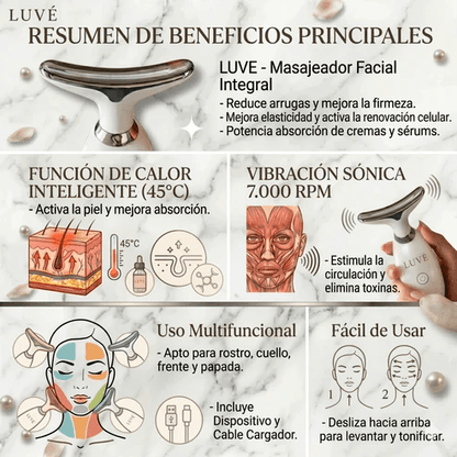 Luvé™ Masajeador Facial  3 en 1
